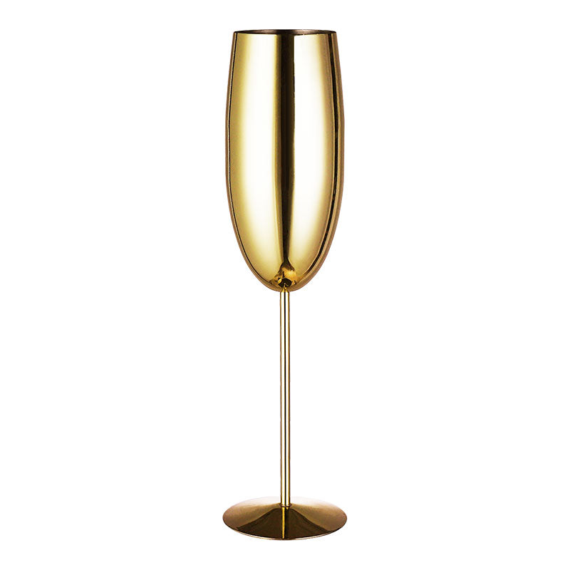 Luxury Champagne Flutes - Stainless Steel Cups