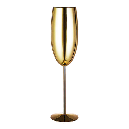Luxury Champagne Flutes - Stainless Steel Cups